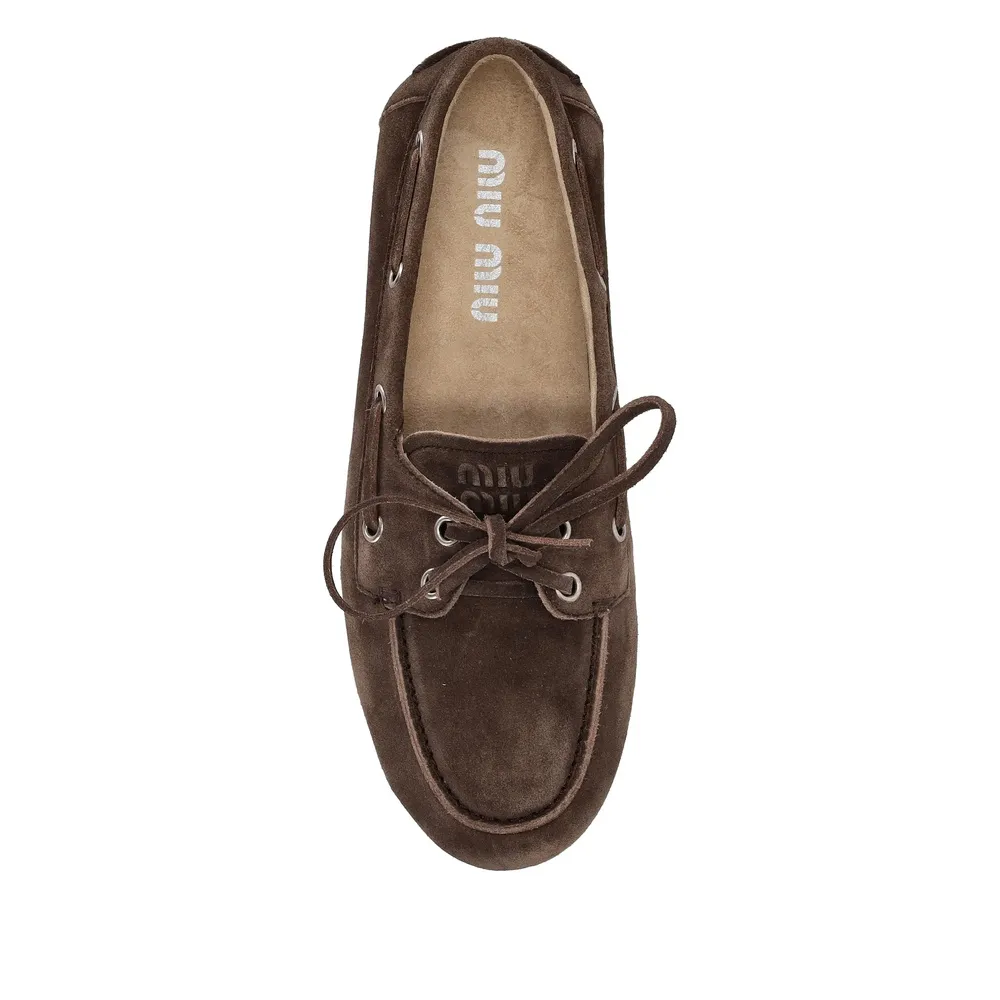 Tie-Detail Suede Loafers