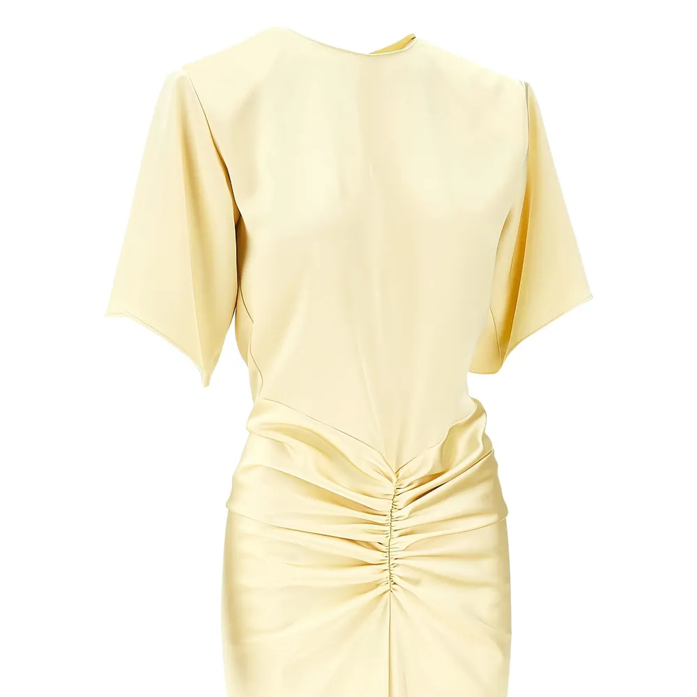 Short-Sleeved Round-Neck Dress