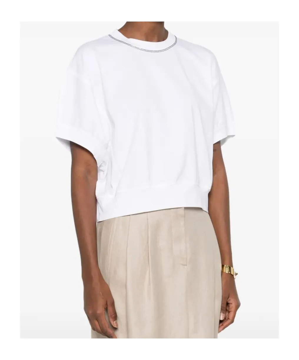 Collar-Embellishment T-Shirt
