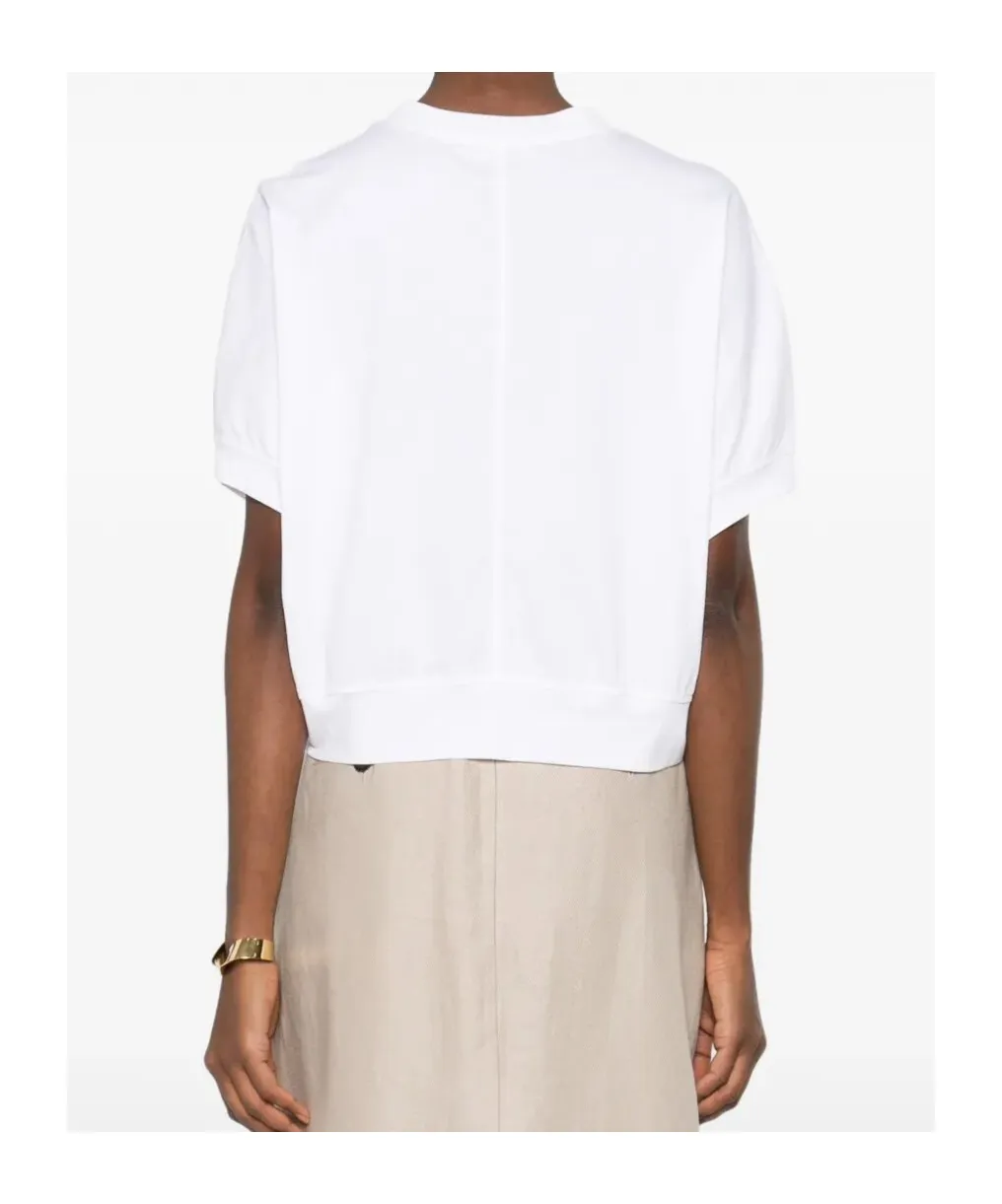 Collar-Embellishment T-Shirt