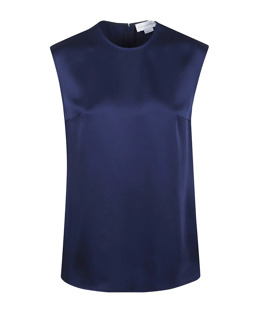 Satin Sleeveless Top