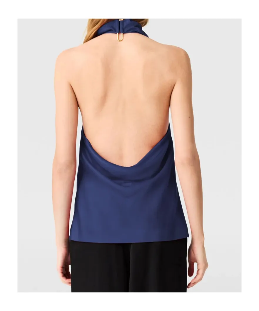Satin Halterneck Top