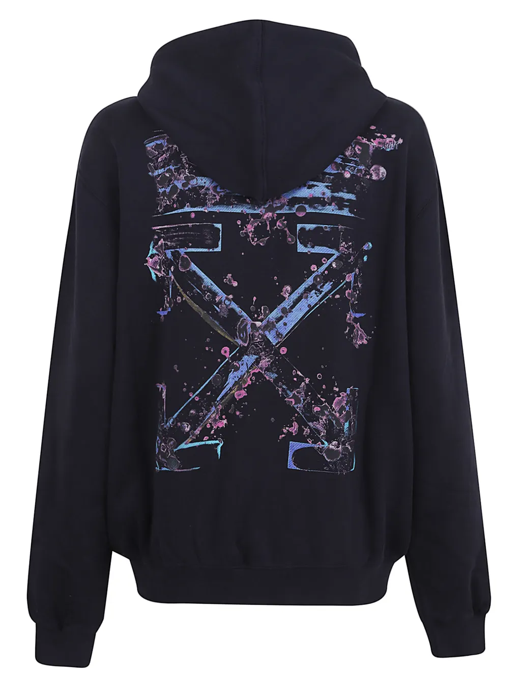 Off-White Logo Printed Drawstring Hoodie