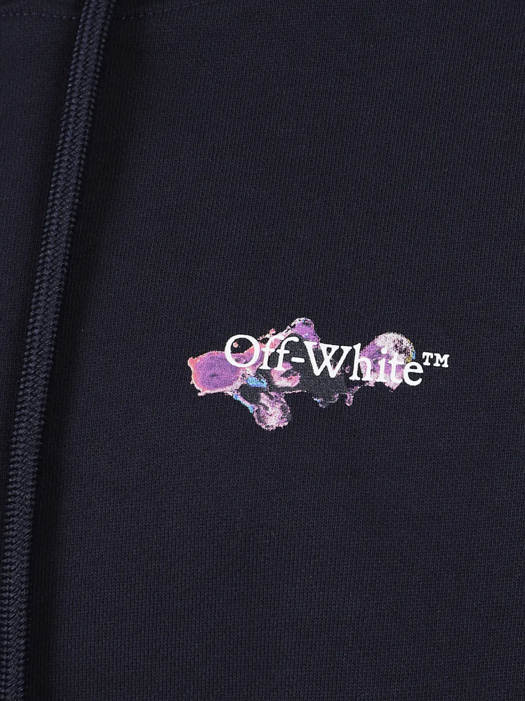 Off-White Logo Printed Drawstring Hoodie