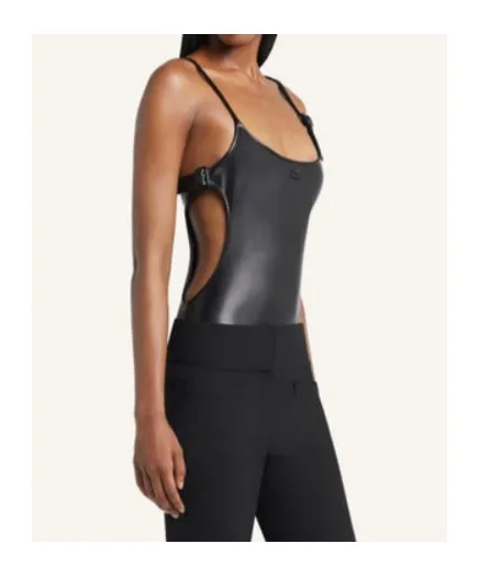 Buckle-Detail Cut-Out Swimsuit