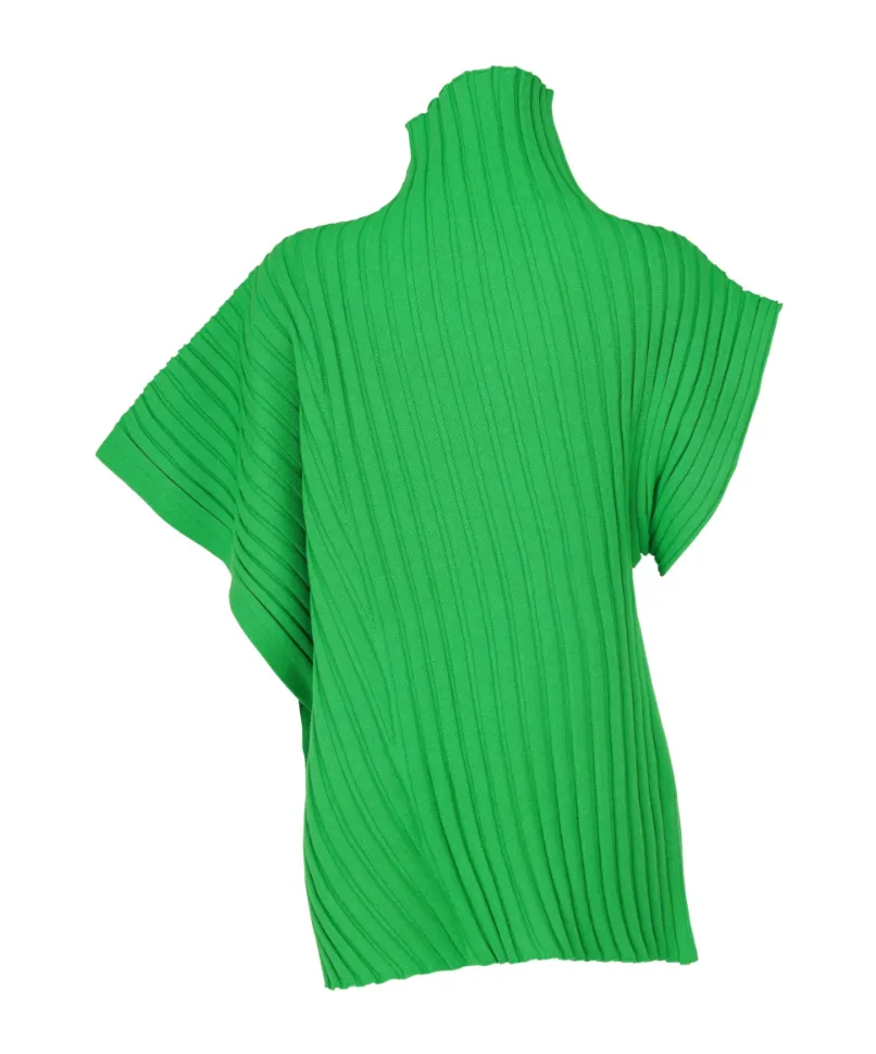 Issey Miyake Short-Sleeved Knitted Jumper