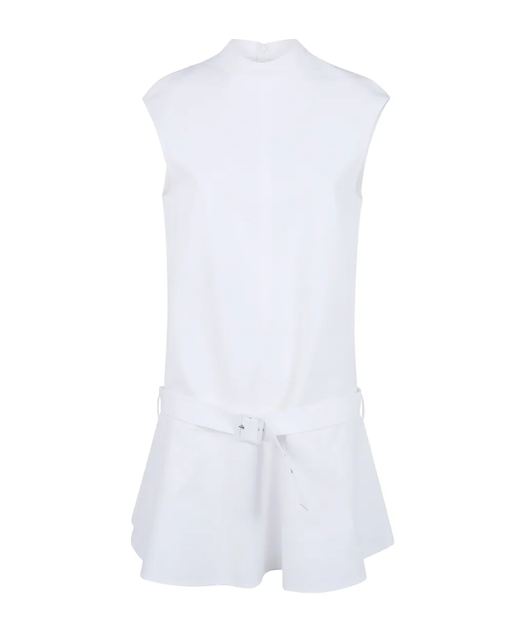Belted Sleeveless Dress
