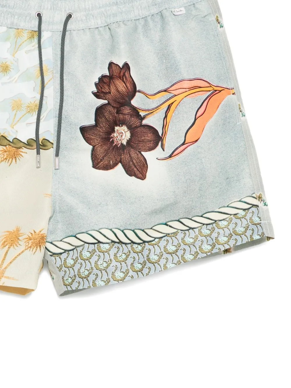 Paul Smith Floral-Print Clear Blue Sea Swim Shorts