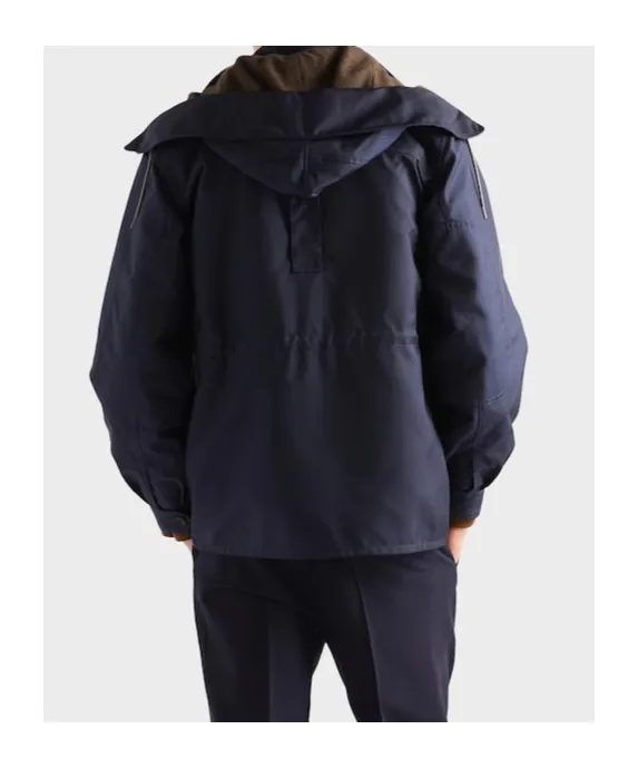 Prada Long-Sleeved Hooded Coat