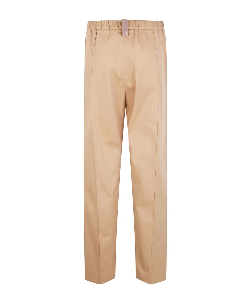 Elastic Waistband Casual Pants