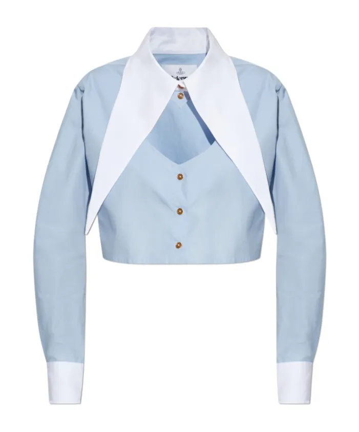 Vivienne Westwood Cut-Out Cropped Shirt