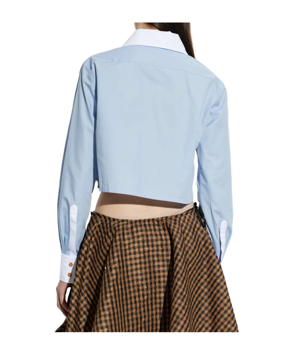 Vivienne Westwood Cut-Out Cropped Shirt