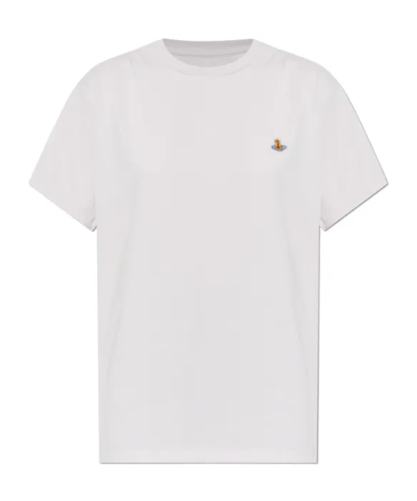 Vivienne Westwood Logo Embroidered Crewneck T-Shirt