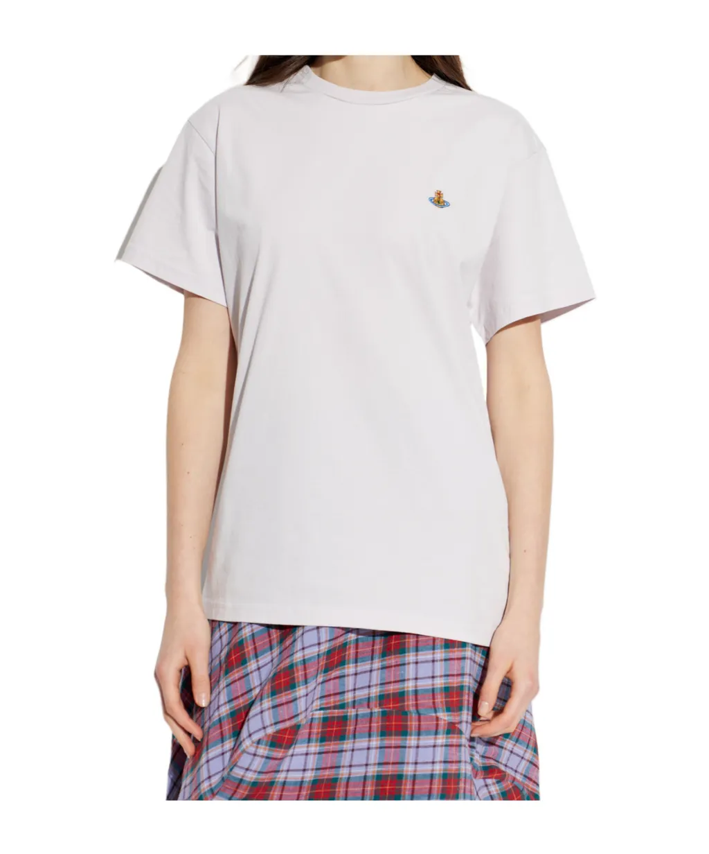 Vivienne Westwood Logo Embroidered Crewneck T-Shirt