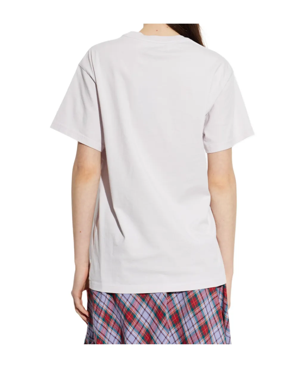 Vivienne Westwood Logo Embroidered Crewneck T-Shirt