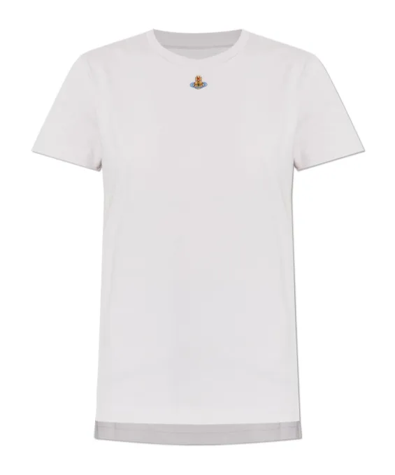Vivienne Westwood Orb Logo-Embroidered Crewneck T-Shirt