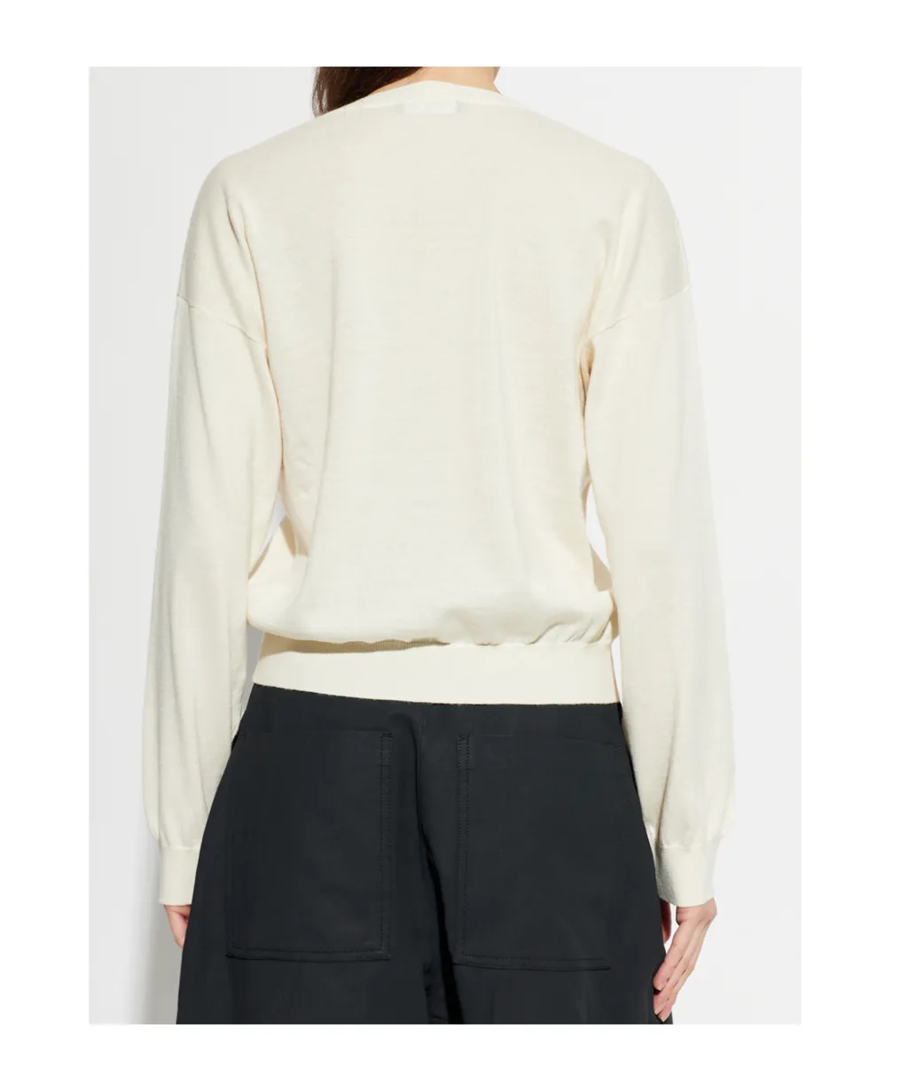 V-Neck Long-Sleeved Sweater
