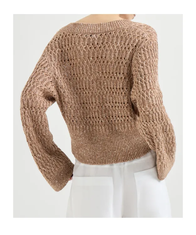 Brunello Cucinelli V-Neck Ribbed Jumper