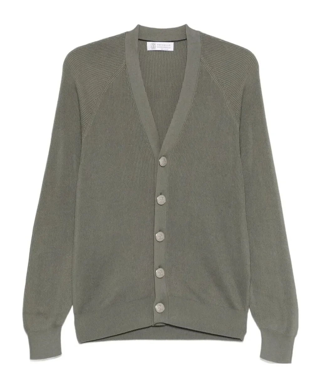 Ribbed Button Cardigan