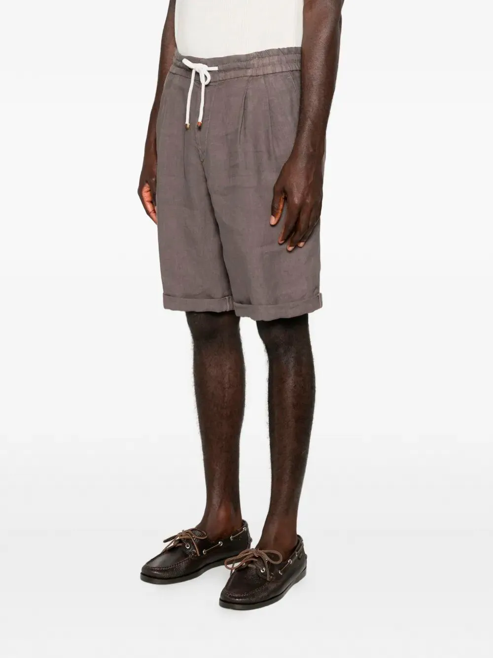 Drawstring Cuffed Shorts