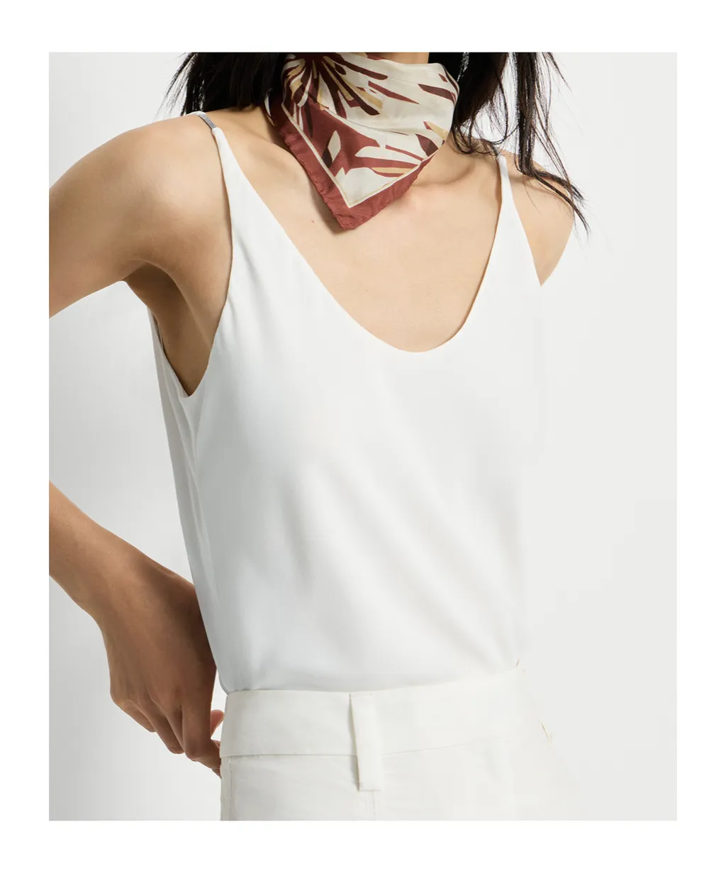Silk Strap Top