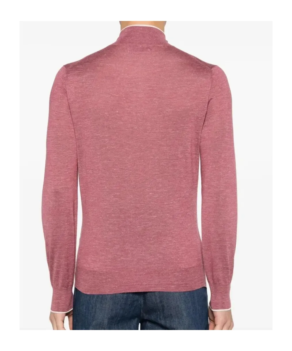 Zip Mock-Neck Sweater