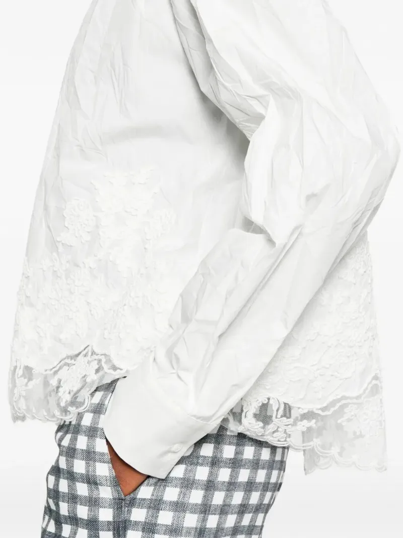 Lace Collar Shirt