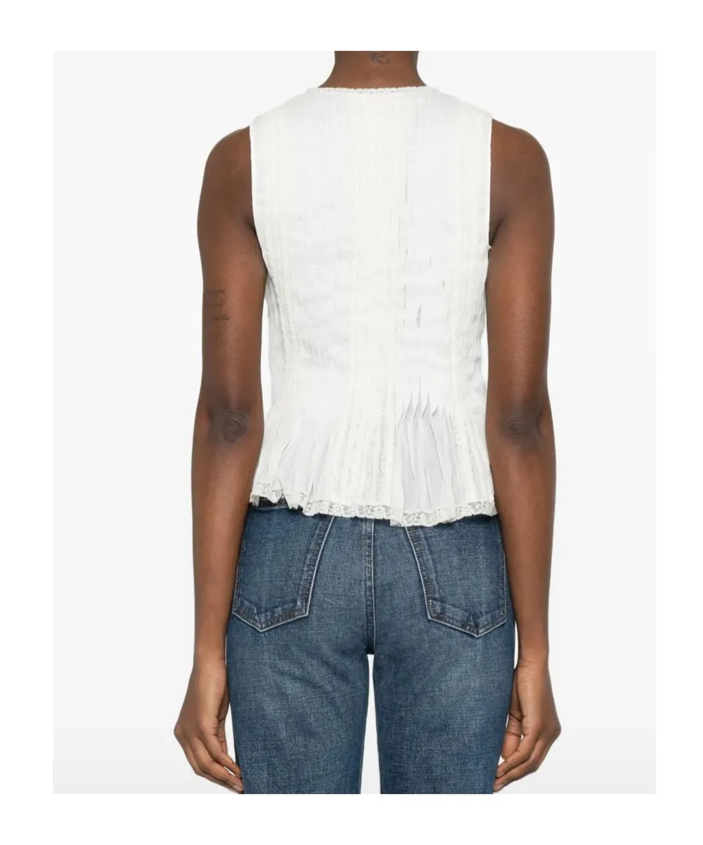Lace-Detail Blouse