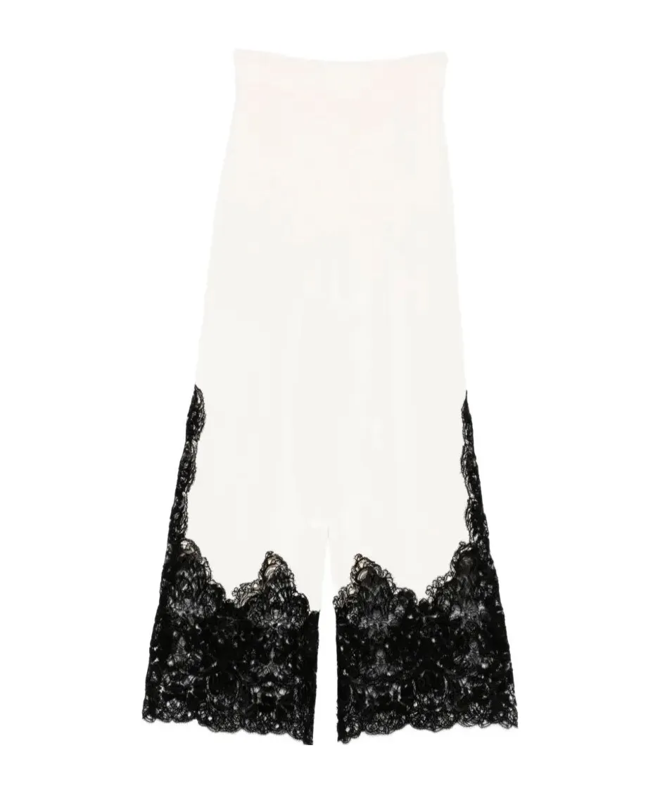 Lace-Detail Trousers