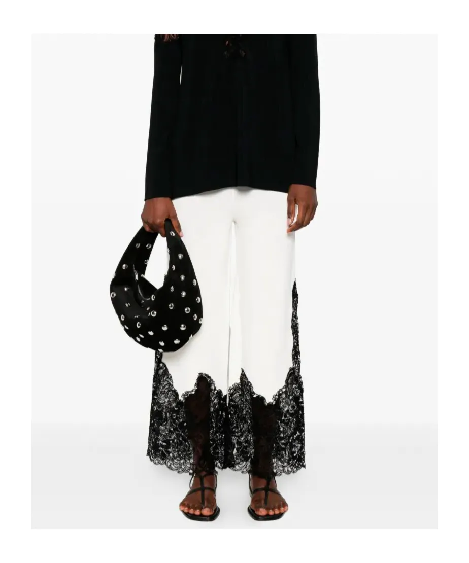 Lace-Detail Trousers