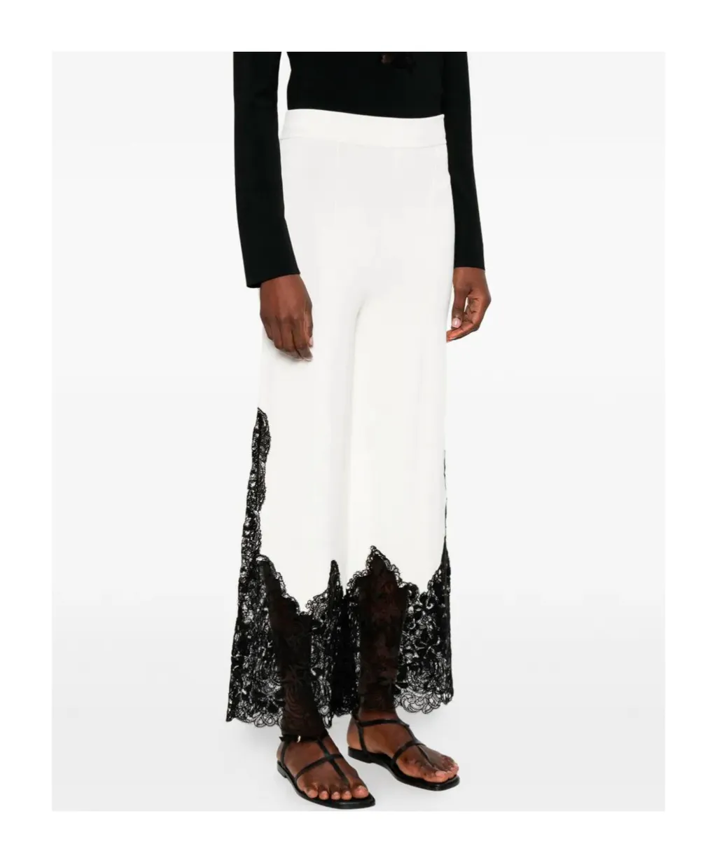 Lace-Detail Trousers