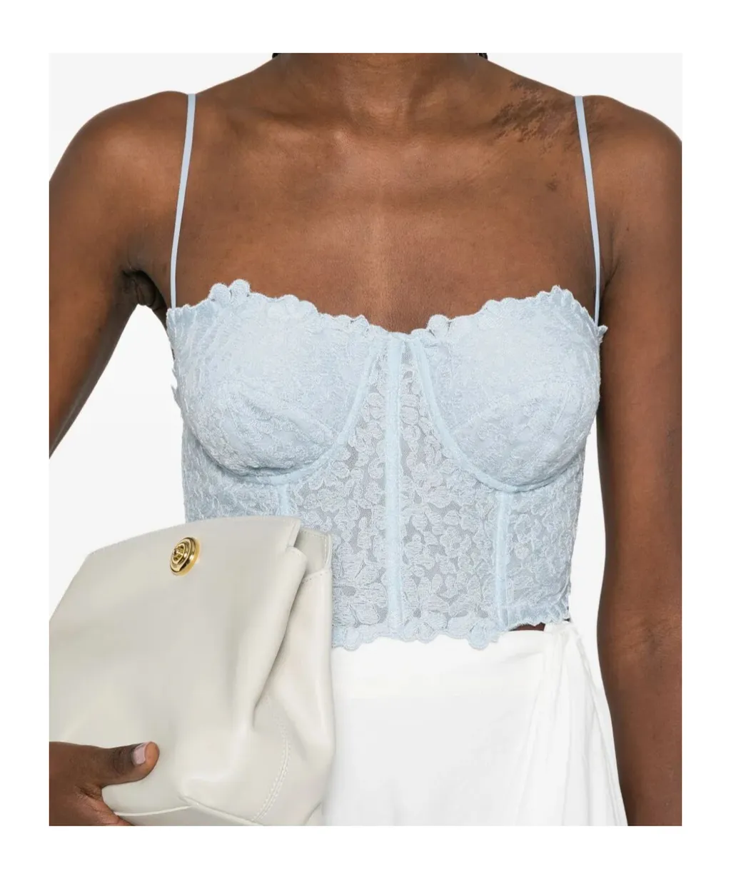 Lace Spaghetti-Strap Top