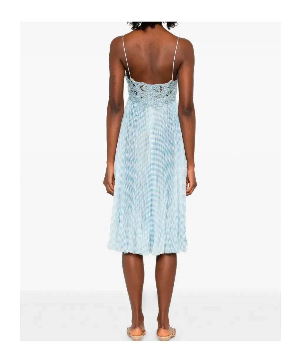 Embroidered Strap Dress