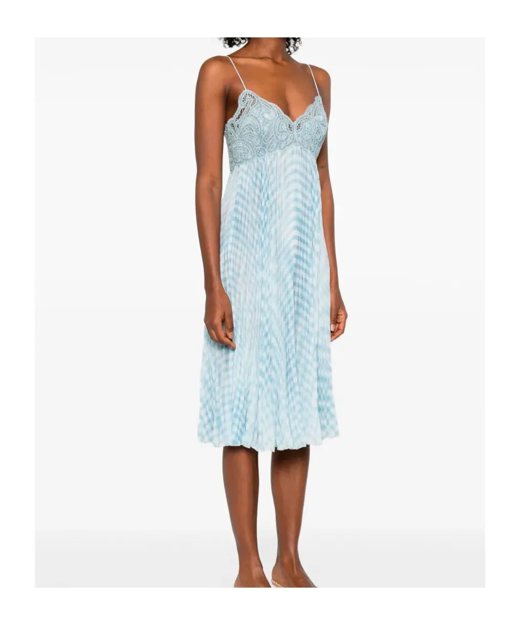 Embroidered Strap Dress