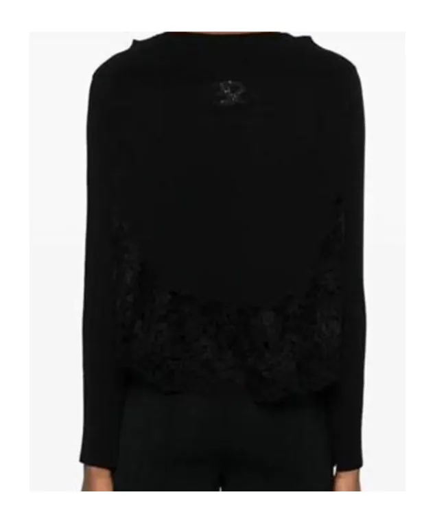 Lace-Detail Sweater