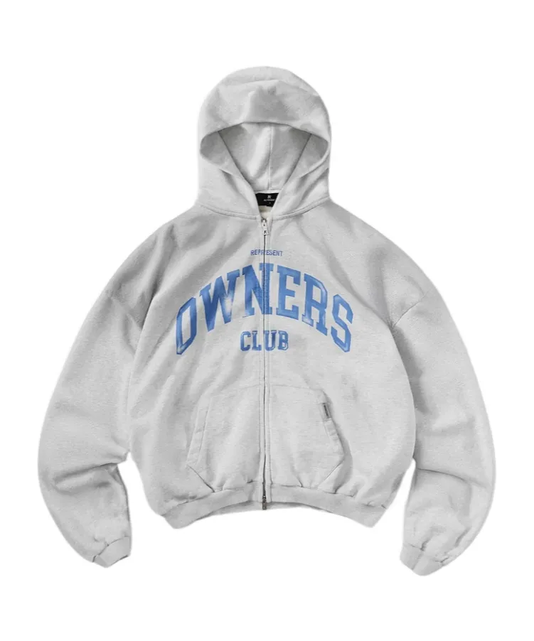 Represent Owners Club Zip Through Hoodie