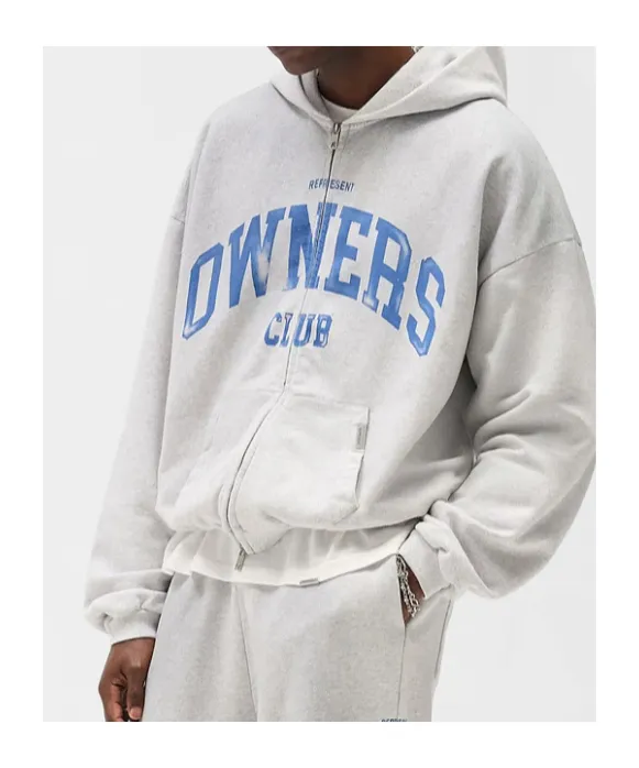 Represent Owners Club Zip Through Hoodie