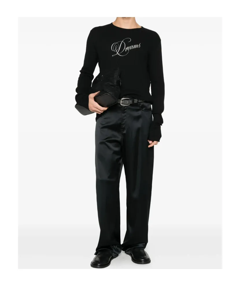 Crew Neck Long-Sleeved Knitwear