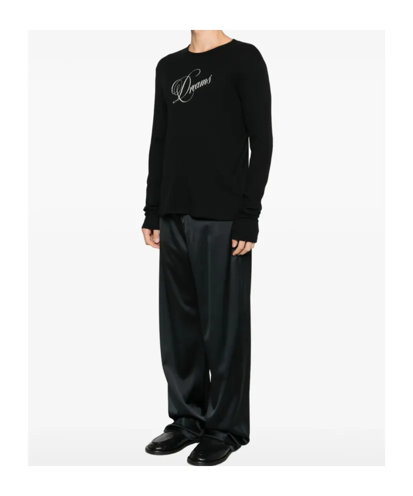 Crew Neck Long-Sleeved Knitwear
