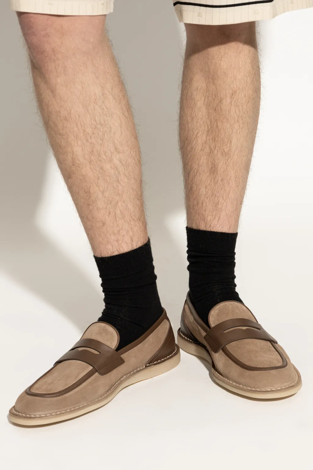 Dolce & Gabbana Logo Plaque Loafers