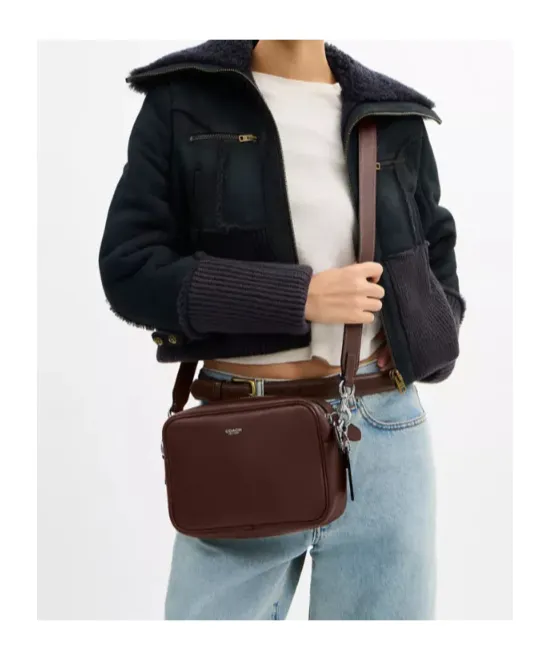 Radio Camera Leather Shoulder Bag