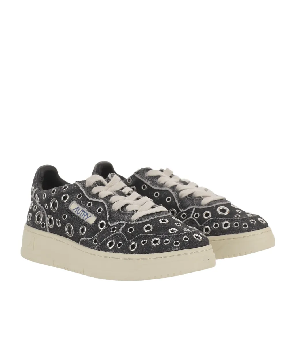 Eyelet-Embellishment Sneakers