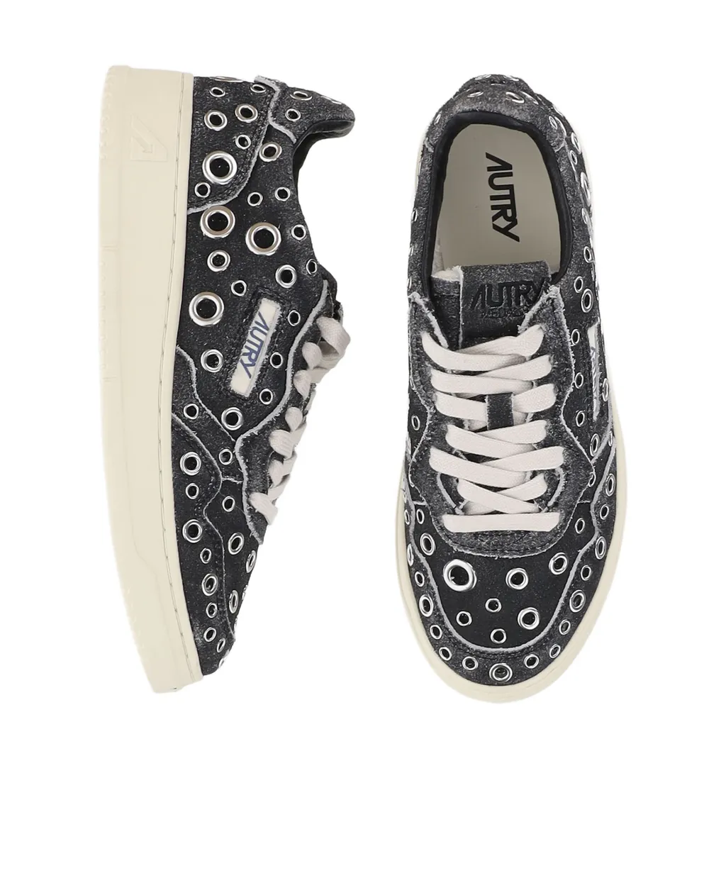 Eyelet-Embellishment Sneakers
