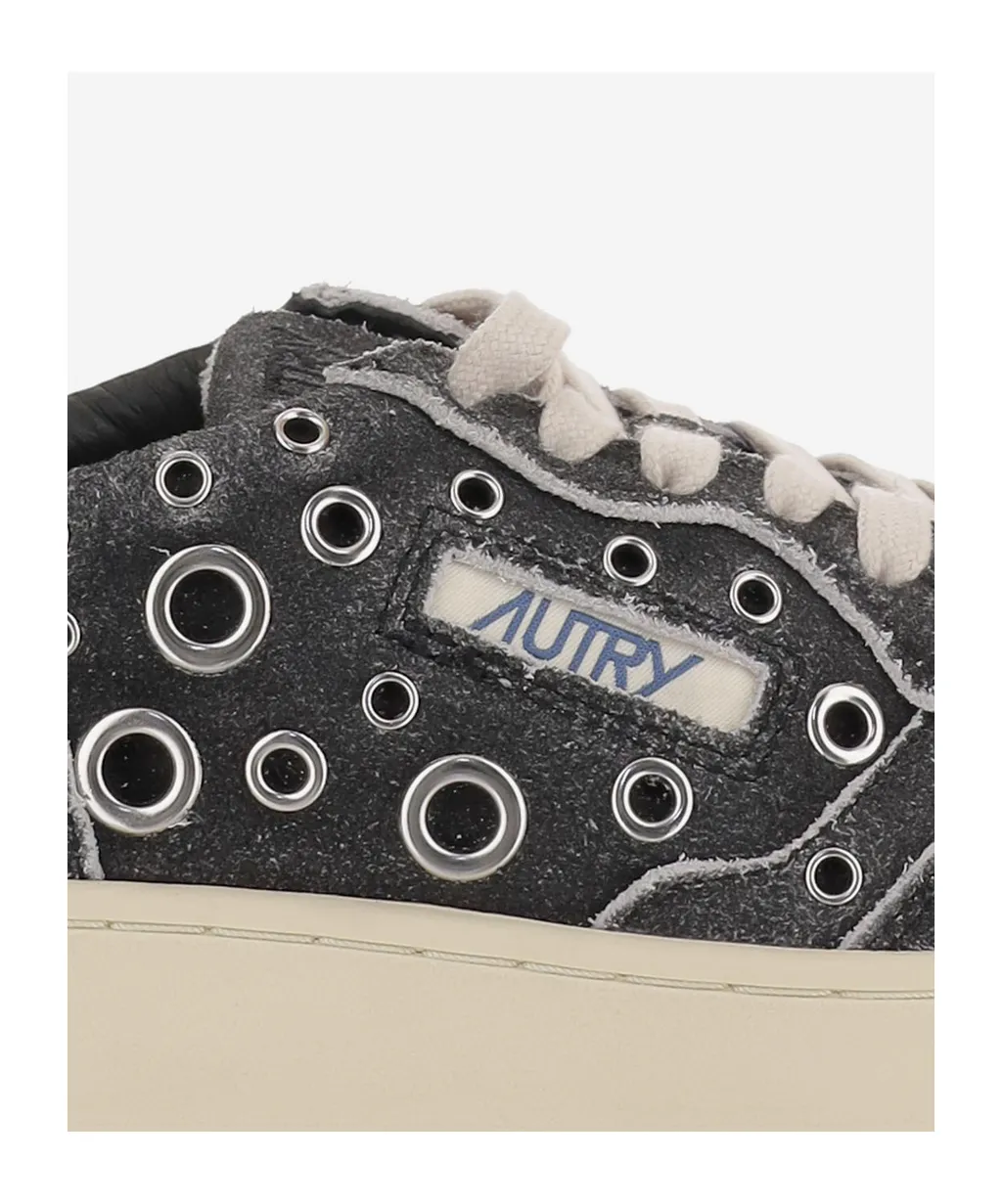 Eyelet-Embellishment Sneakers