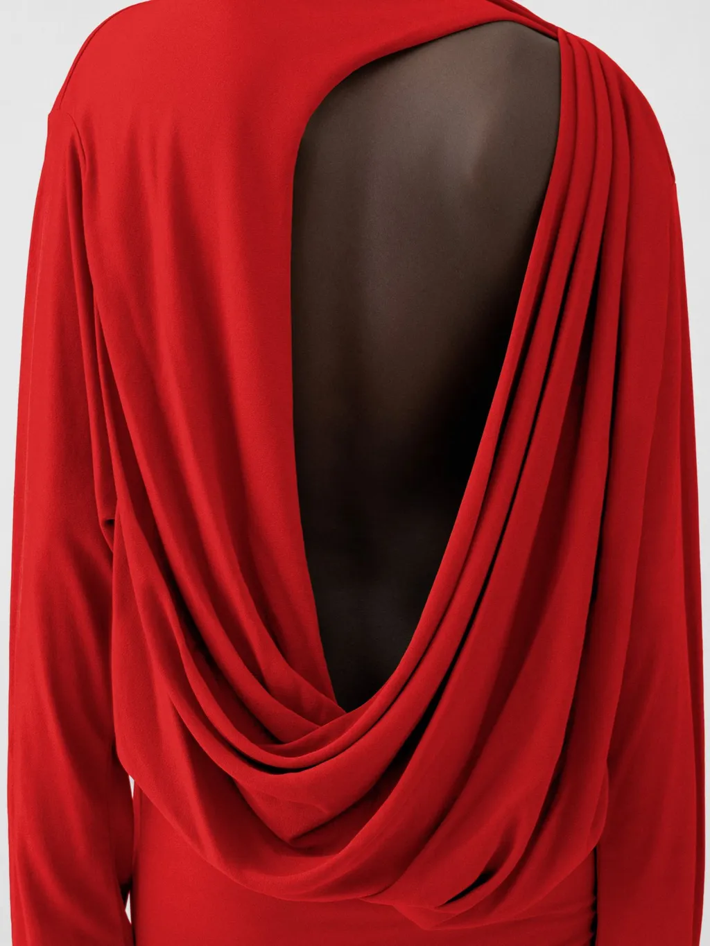 Jacquemus Mistral Draped Back Mini Dress