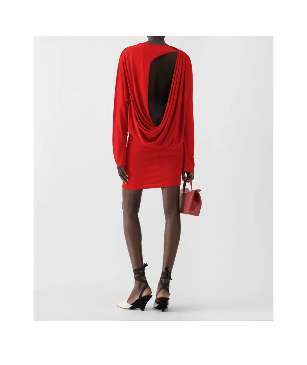 Jacquemus Mistral Draped Back Mini Dress