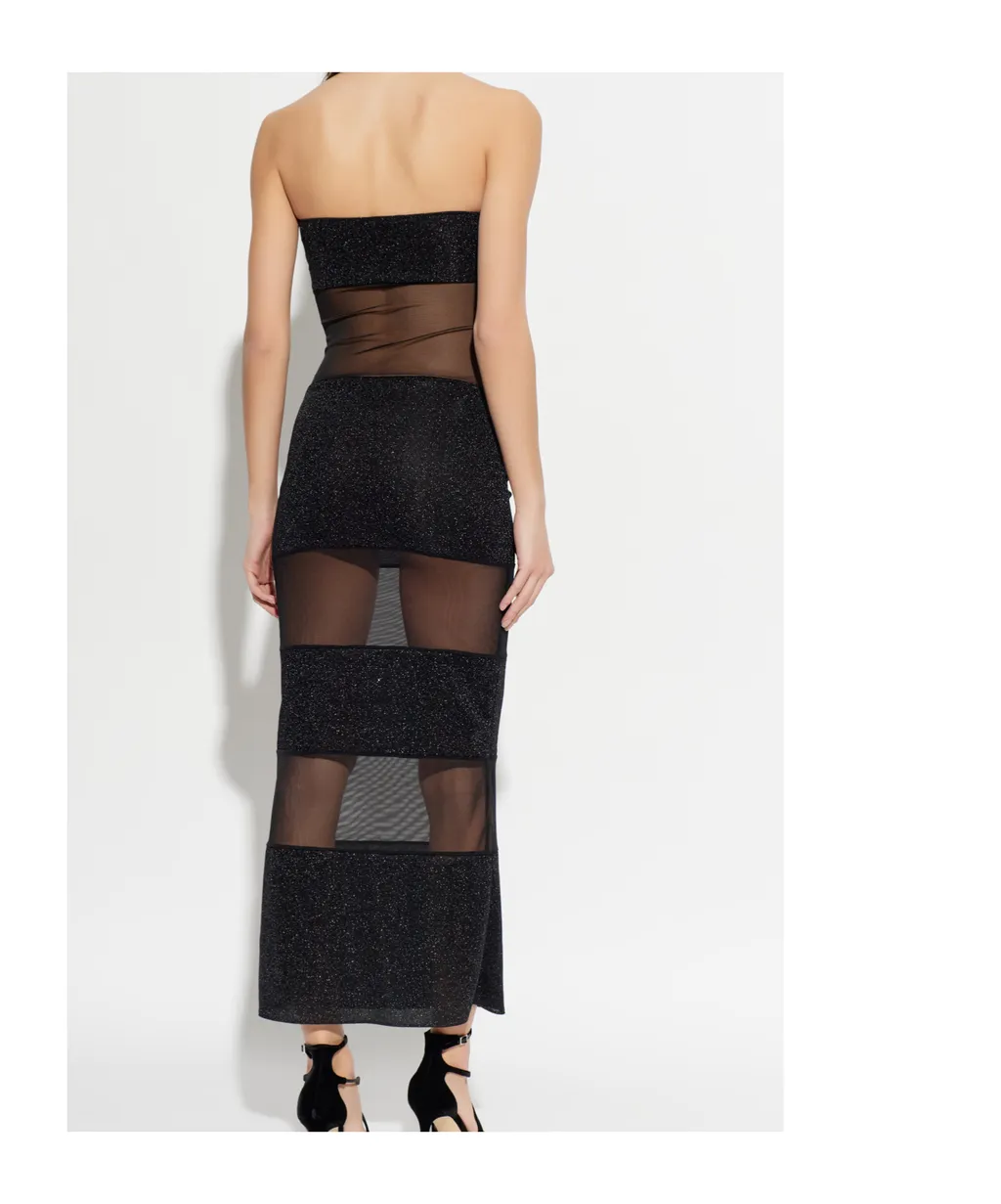 Gold And Silver Thread Embellished Dress