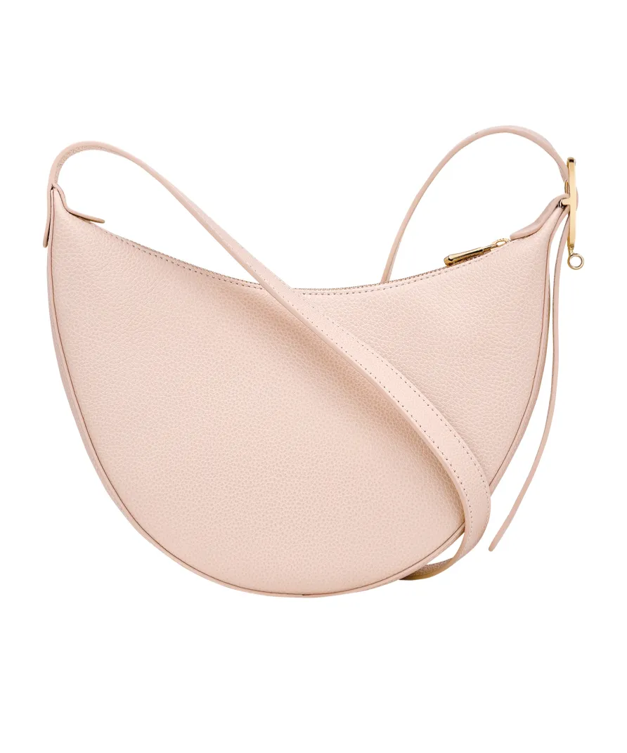Small Le Foulonné Grained-Leather Crossbody Bag