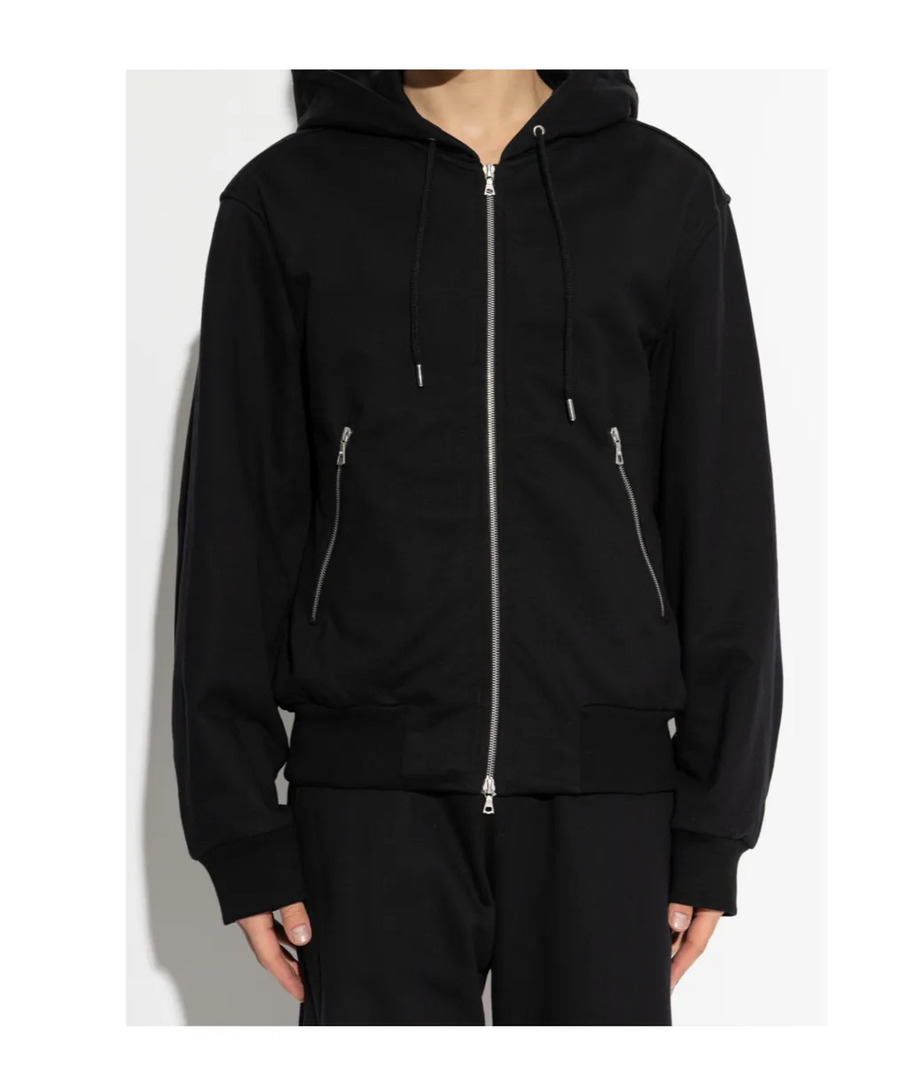 Schwarz Kapuzenpullover