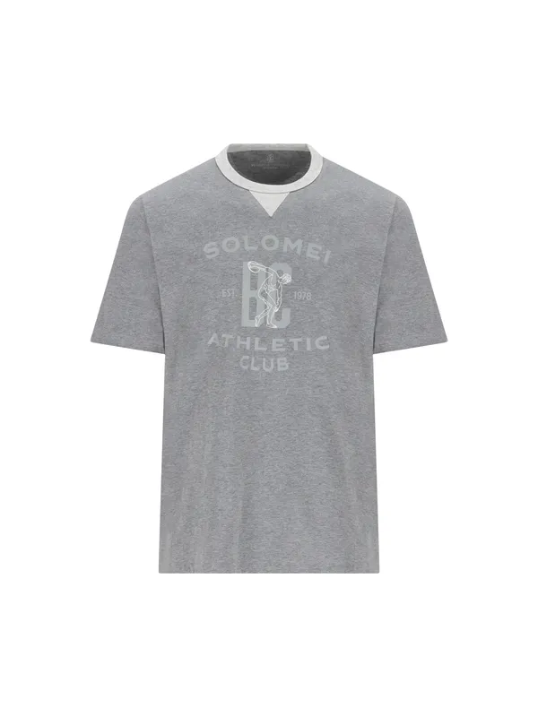 Brunello Cucinelli Graphic Printed Crewneck T-Shirt